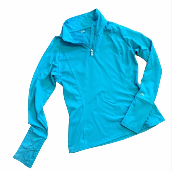 ALO Yoga Tops - Alō 1/4 Zip Pullover with Thumbholes